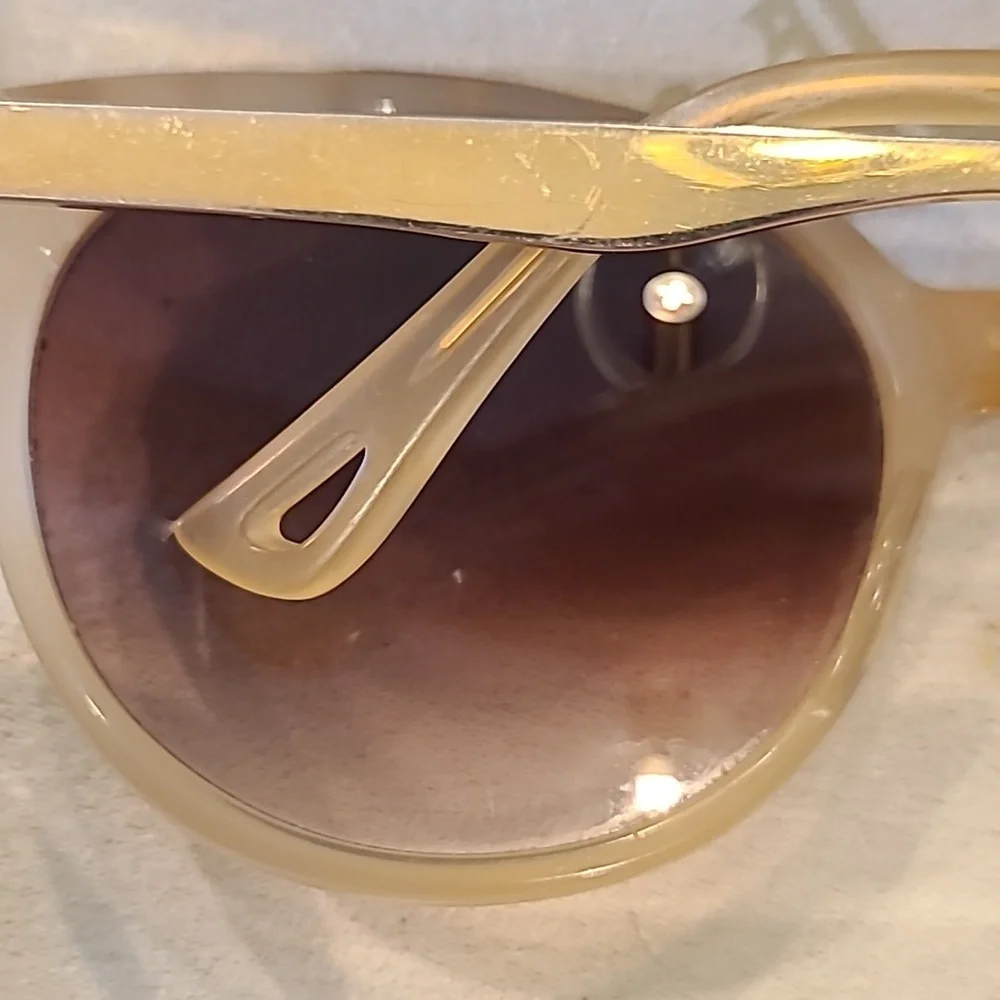 Vintage DITA Gold Bengal Sunglasses With Case